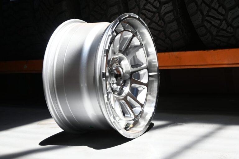 Tyre and wheel racks inside the TyrePlace workshop